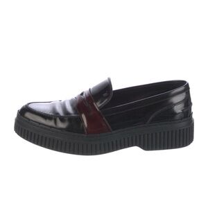 Tod’s Black and Burgundy Loafers